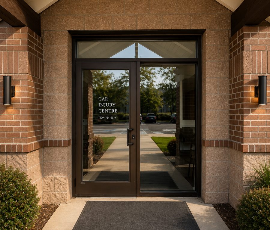 Car Injury Centre clinic entrance in Spokane, WA